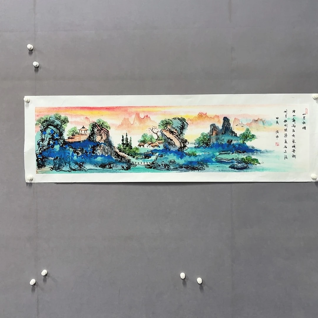 国画亲笔手绘放心去藏