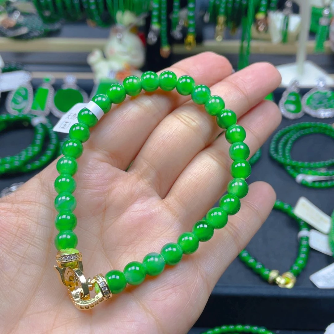 未镶嵌手链翡翠正阳绿7