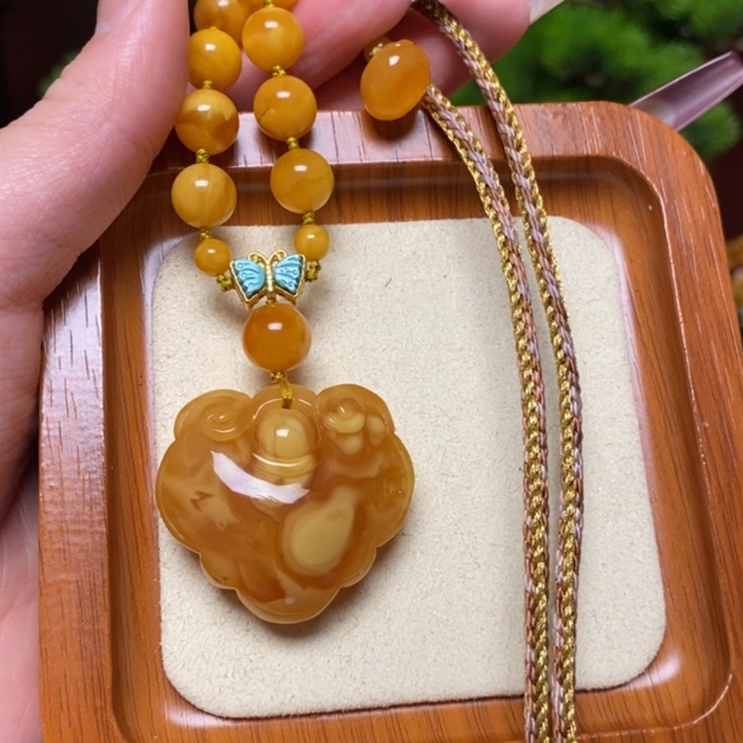 【闪购商品】蜜蜡颈饰未镶嵌项链