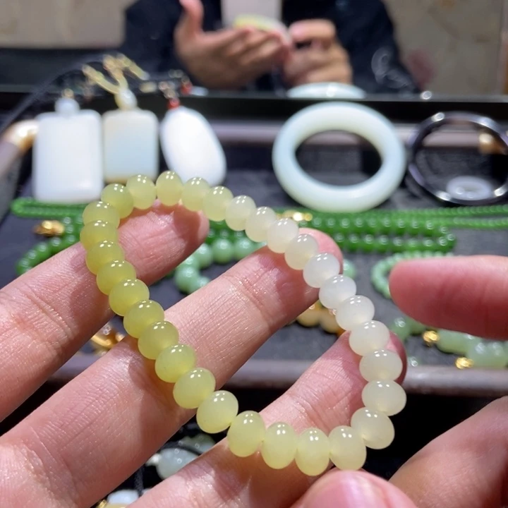 历***～和田玉未镶嵌手串