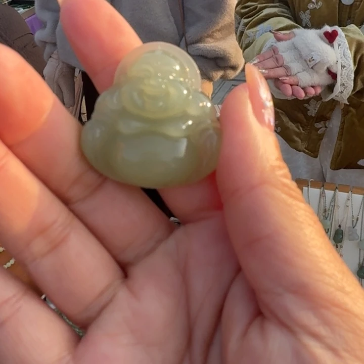 和田玉未镶嵌颈饰35菲