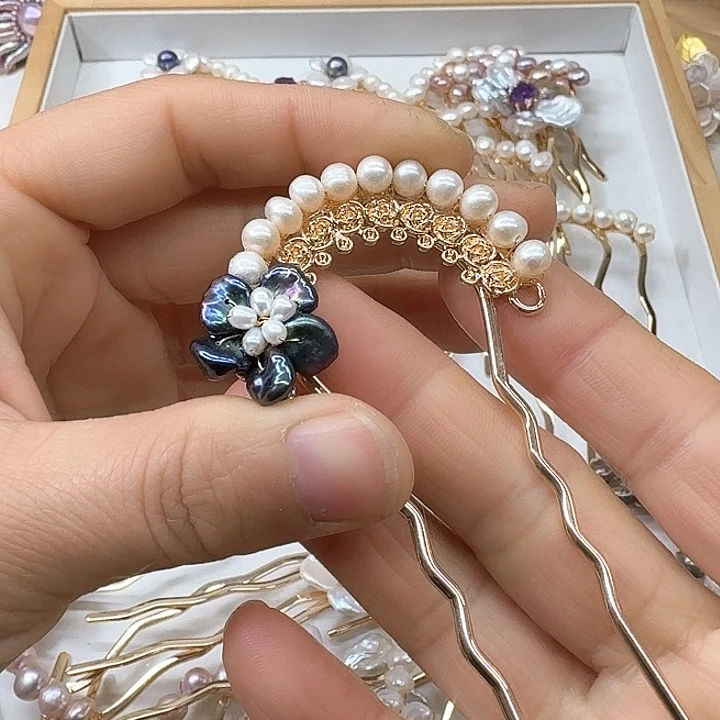 淡水珍珠甜美银S925镶嵌