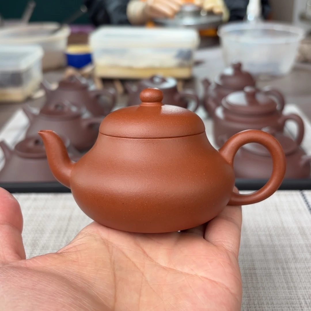 茶壶紫砂半手工红皮龙君德140cc