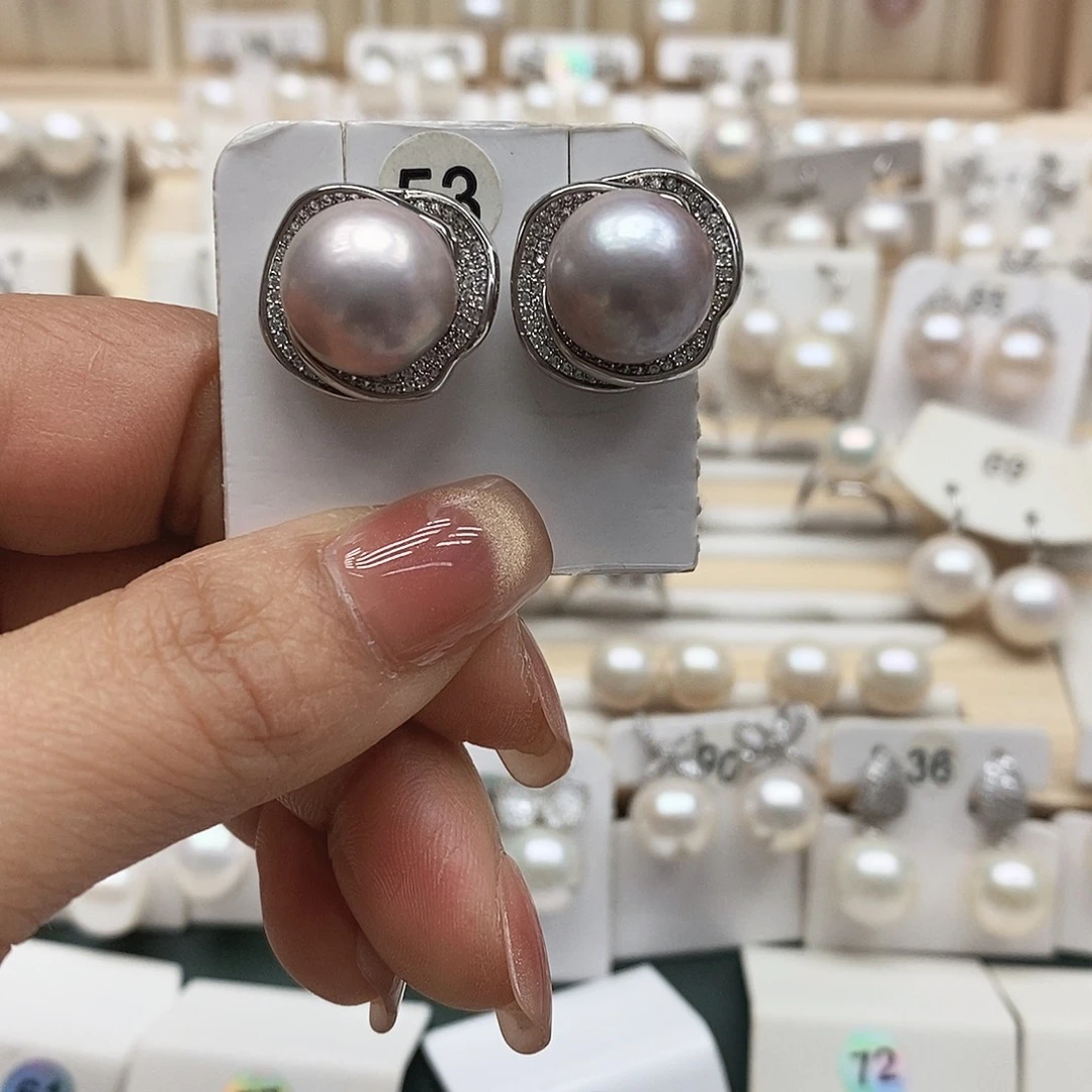 银S925镶嵌淡水珍珠颈饰