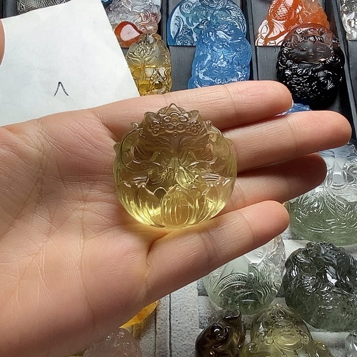 香***锅未镶嵌颈饰水晶水晶吊坠