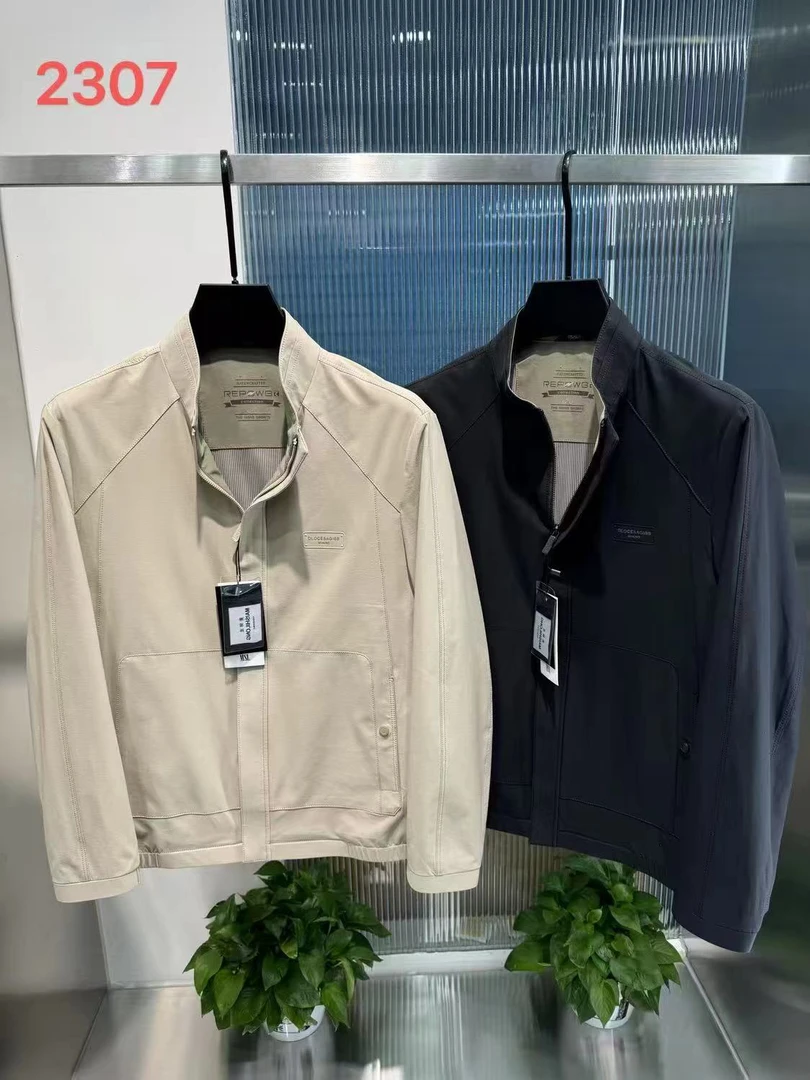 夏季本布下摆收口袖春季立领夹克冲锋衣秋季百搭男士梭织时尚