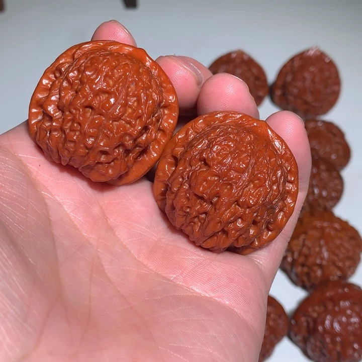 文玩核桃把件九**虾血麒麟9