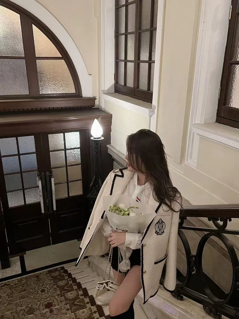 【南油钱多多严选】驴家小香风西装外套