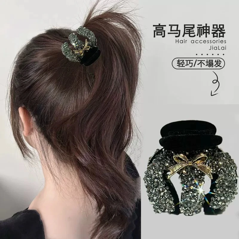 M2173夏季2025新款海神三叉戟高马尾神器抓夹