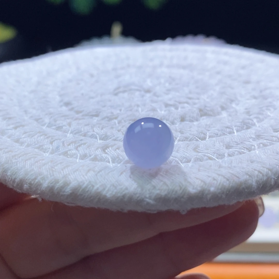 颈饰未镶嵌翡翠浓蓝紫卡9.8mm