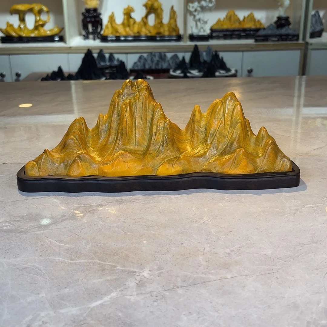 三***笑石材灵璧石手工雕刻奇石摆件