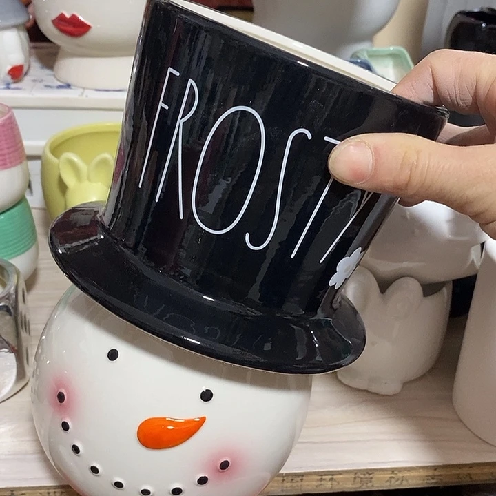 陶盆有孔 瑕疵针孔漏釉介意勿拍外高 22外口13