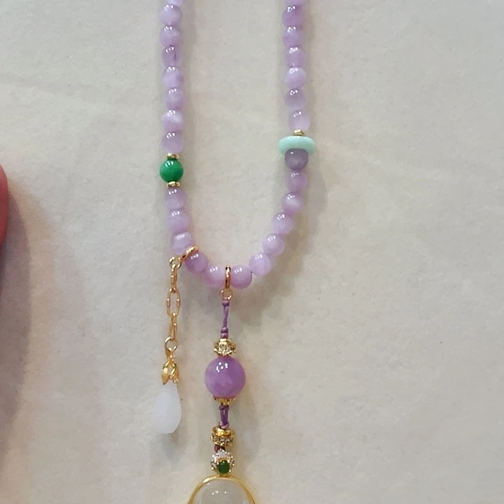 锂辉石项链未镶嵌项链