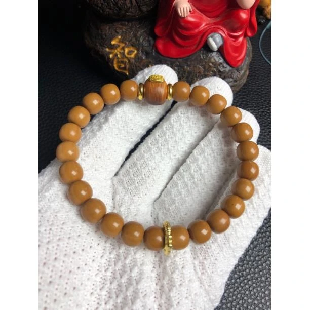 猴头雕刻经文手串卡10左右 A397