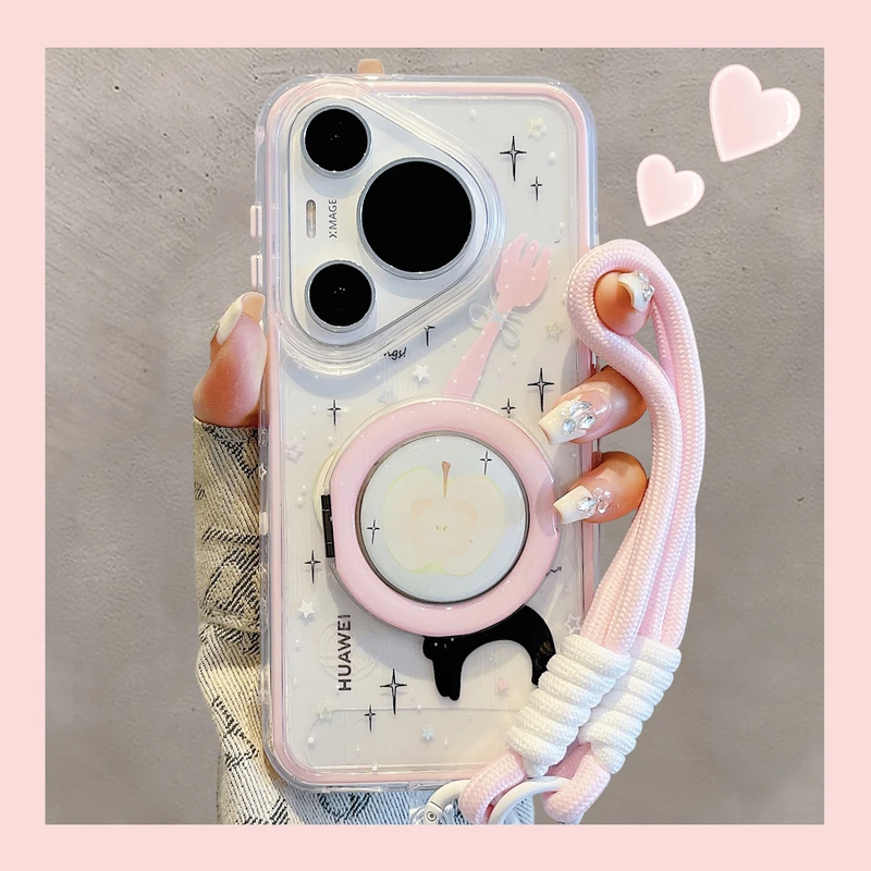 适用华为pura70pro+手机壳70Ultra小清新p60苹果小猫mate70/60pro