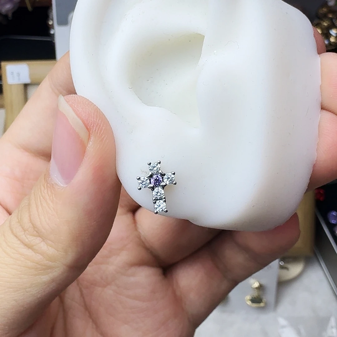 锆石合金合金优雅十字架