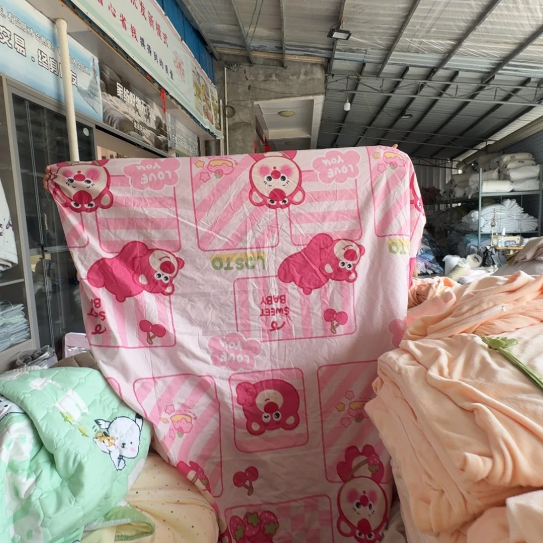 棉质花一米五豆豆被套