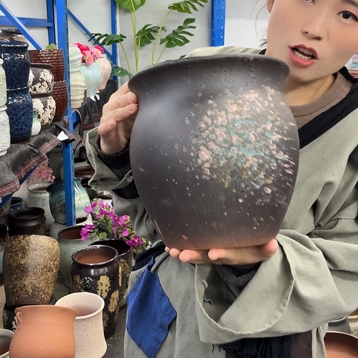 22-24 -粗陶花盆有孔-买买买