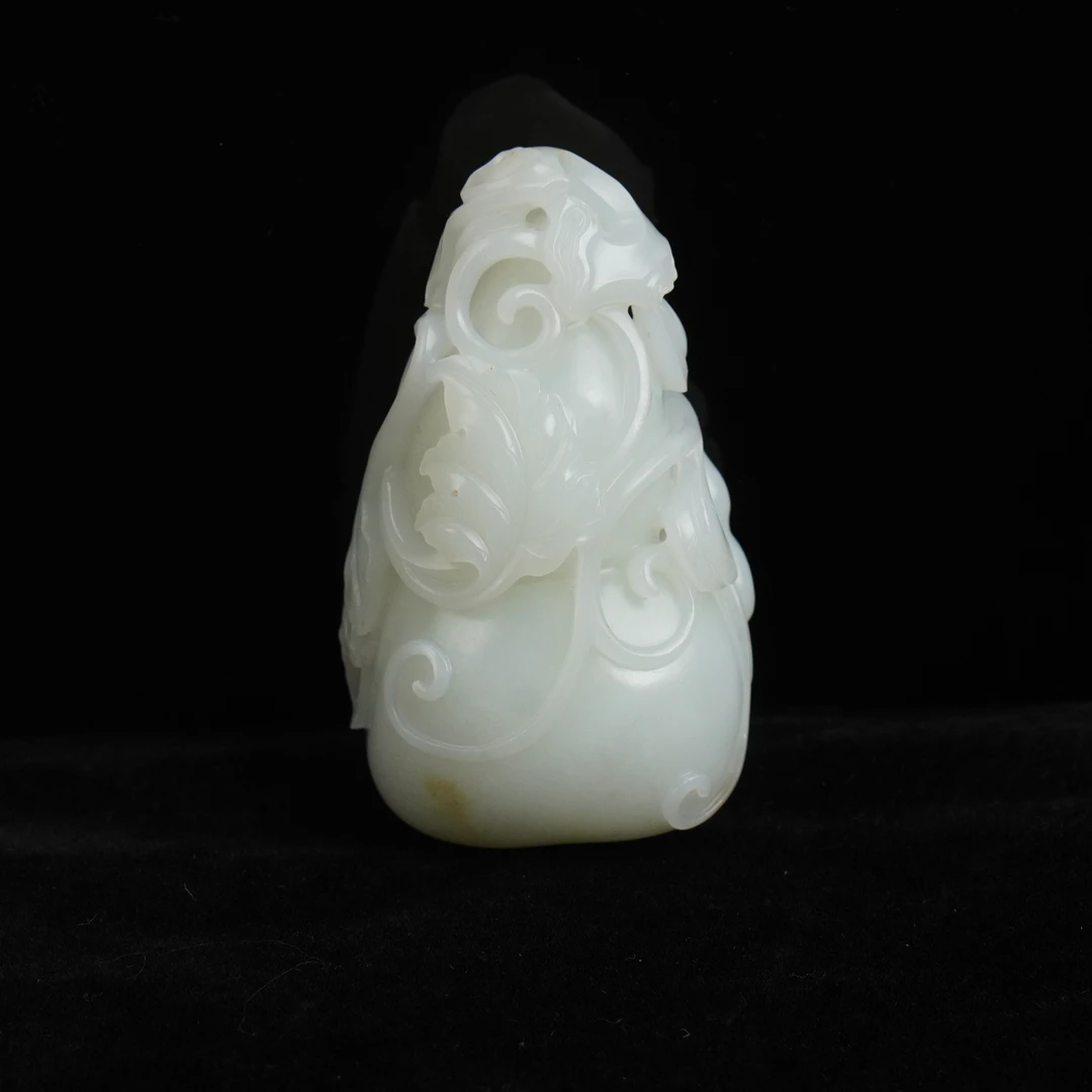 【清】白玉福禄万代摆件（高7.5cm宽4.5cm重120g）