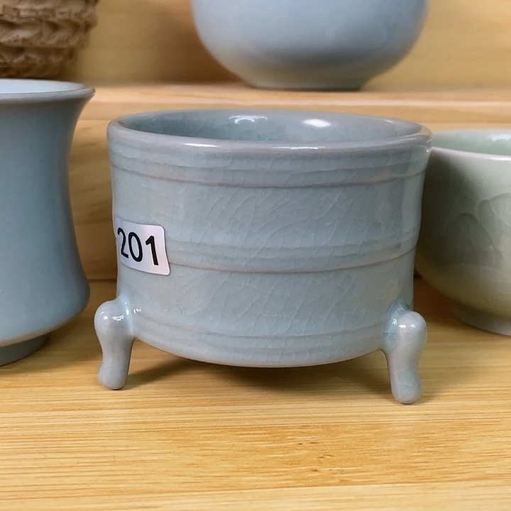 杯子半价仿古弦纹尊杯有瑕