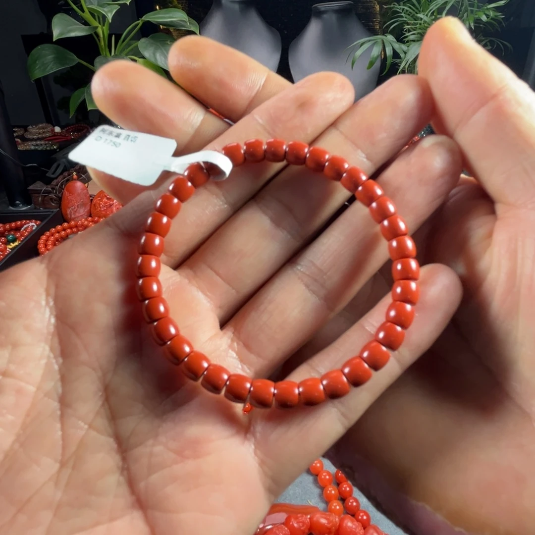南红玛瑙手链未镶嵌琥*宫