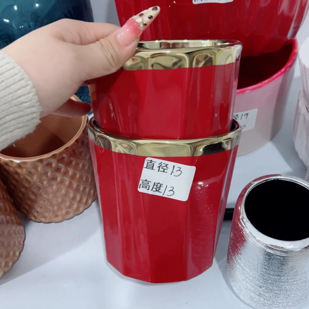 有孔，陶瓷花盆满10米包邮发货