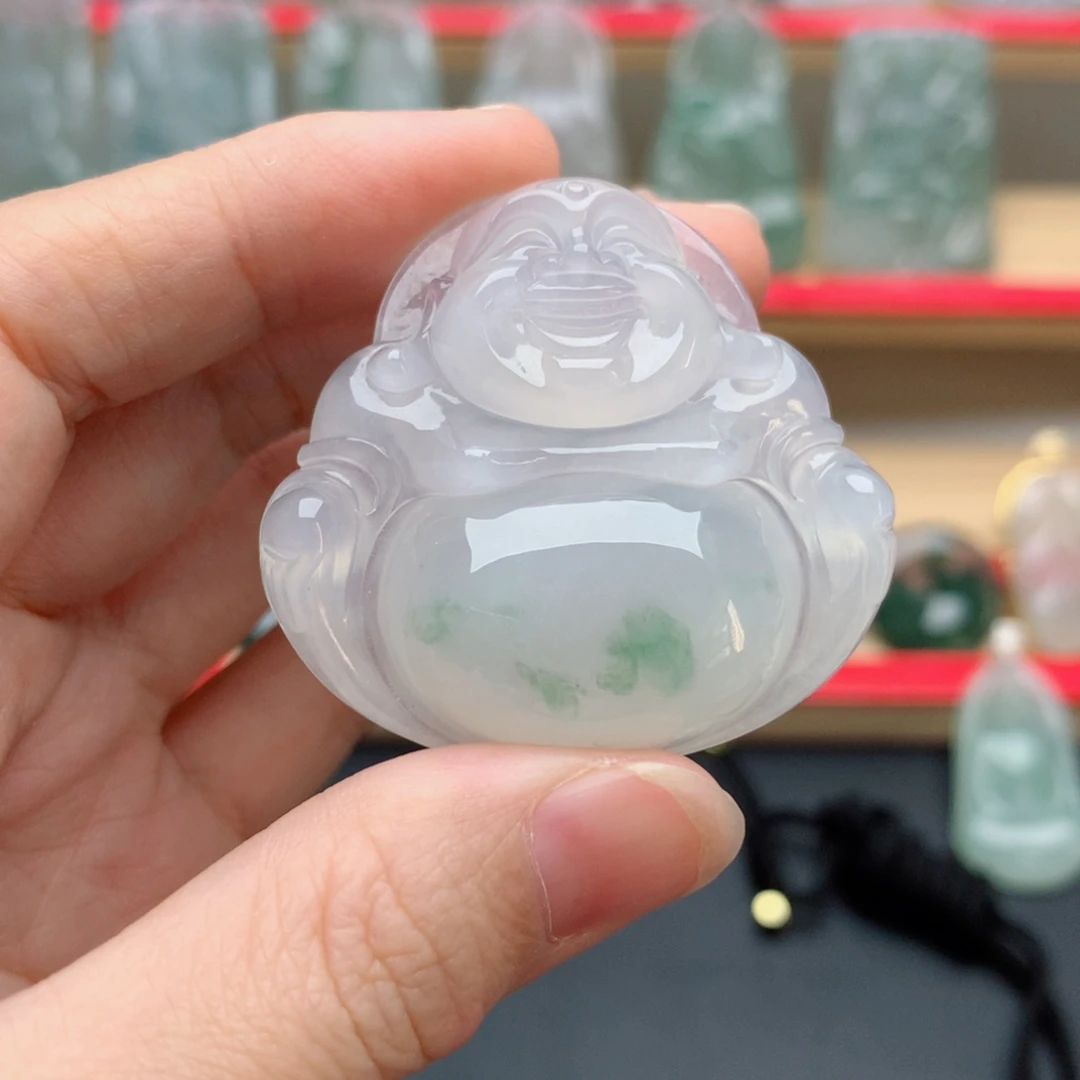 修***.翡翠未镶嵌颈饰佛公