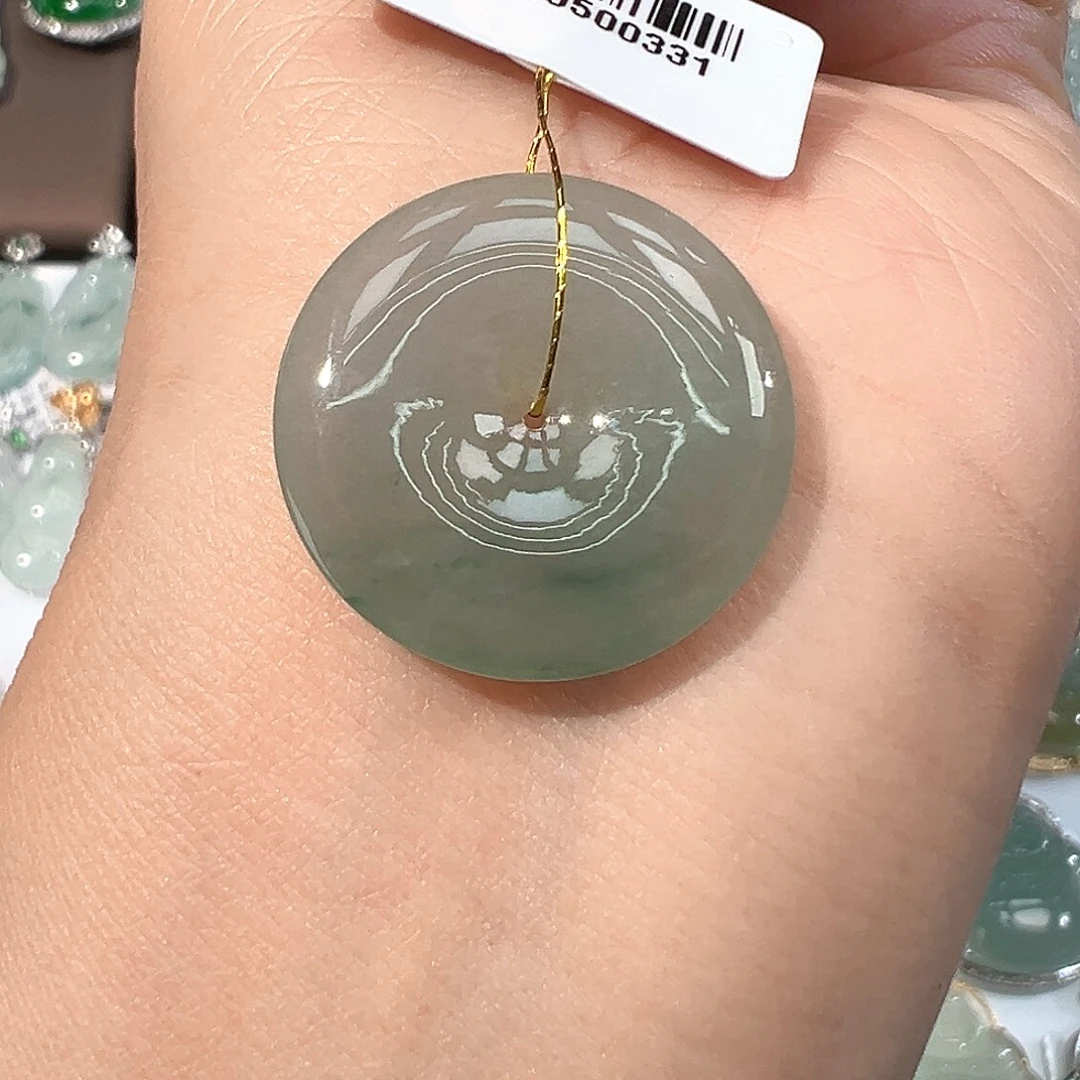 翡翠未镶嵌吊坠(不含链)平安扣