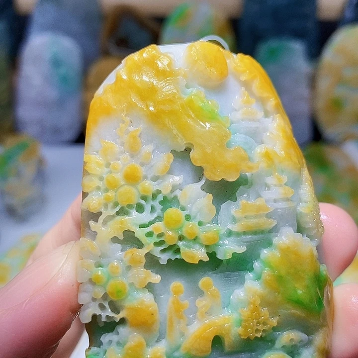 颈饰未镶嵌翡翠翡翠