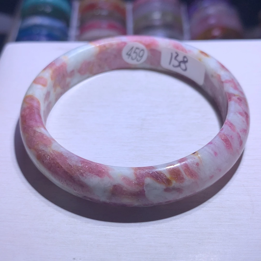 手镯银S925镶嵌水晶梅花61.4圈459