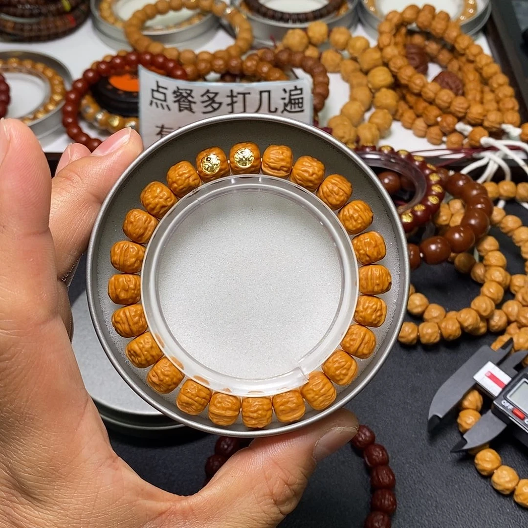 猴头核桃手串全品11左右双标金蟾蛤蟆头25号