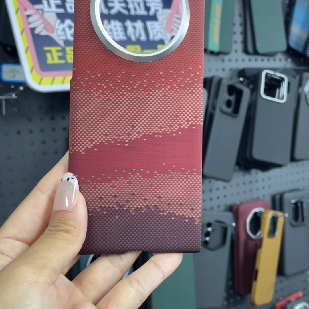 x5单后壳晚霞红带磁吸微瑕