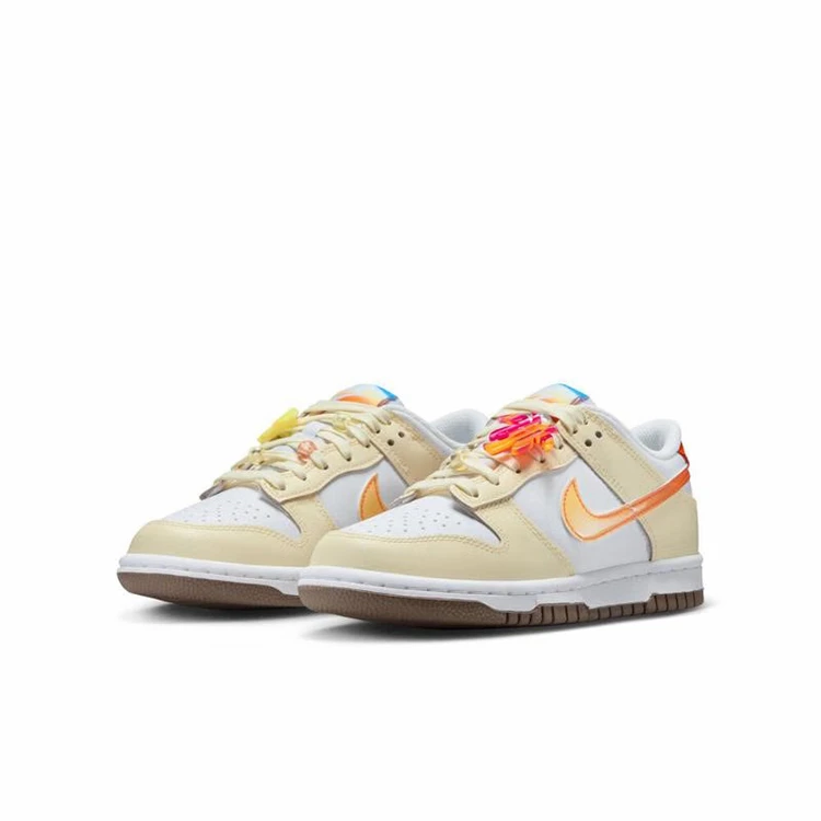 NIKE/耐克NIKEDUNKLOW女款白橙复古低帮板鞋IB8891191
