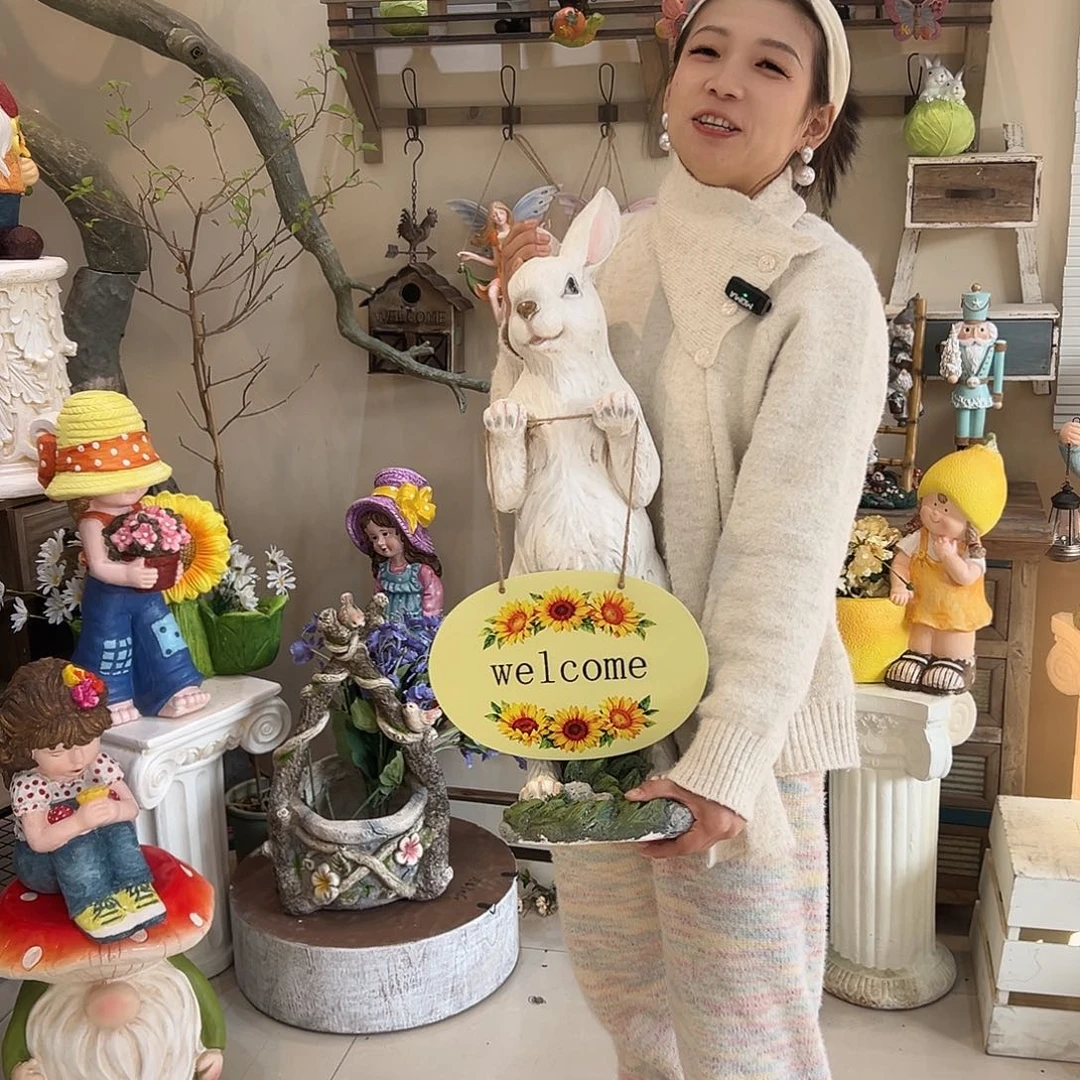 花园摆件红红火火