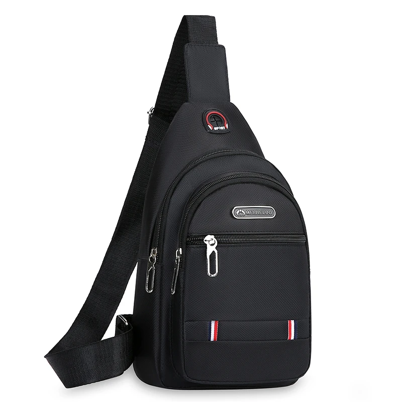 胸包男士单肩斜挎包防水牛津布胸前潮牌运动休闲小跨包背包男包包