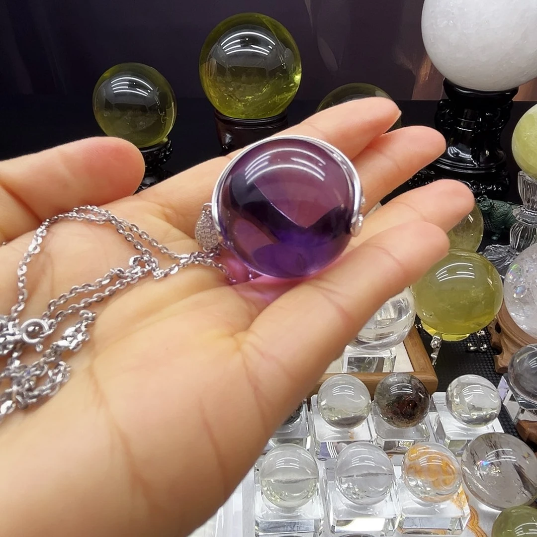 水晶珠宝半成品未镶嵌2.81公分