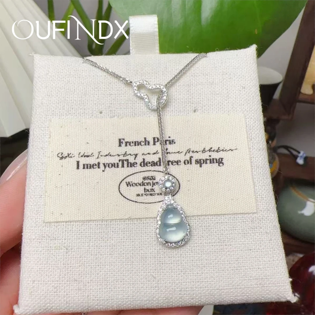 CZ坠链均925银 国潮【福禄】设计师款葫芦项链~2627Y