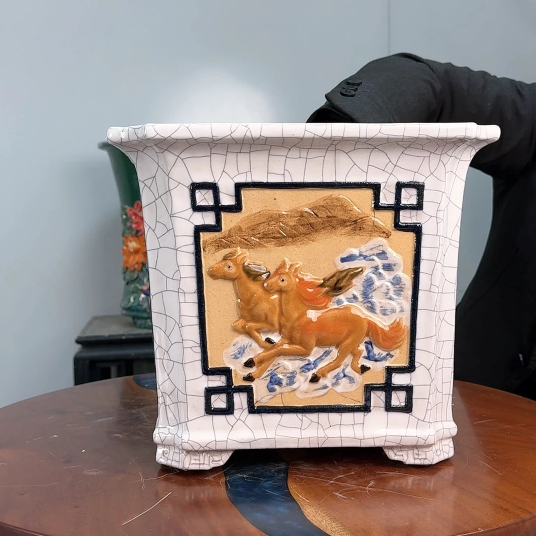 红陶（**）绿植花盆