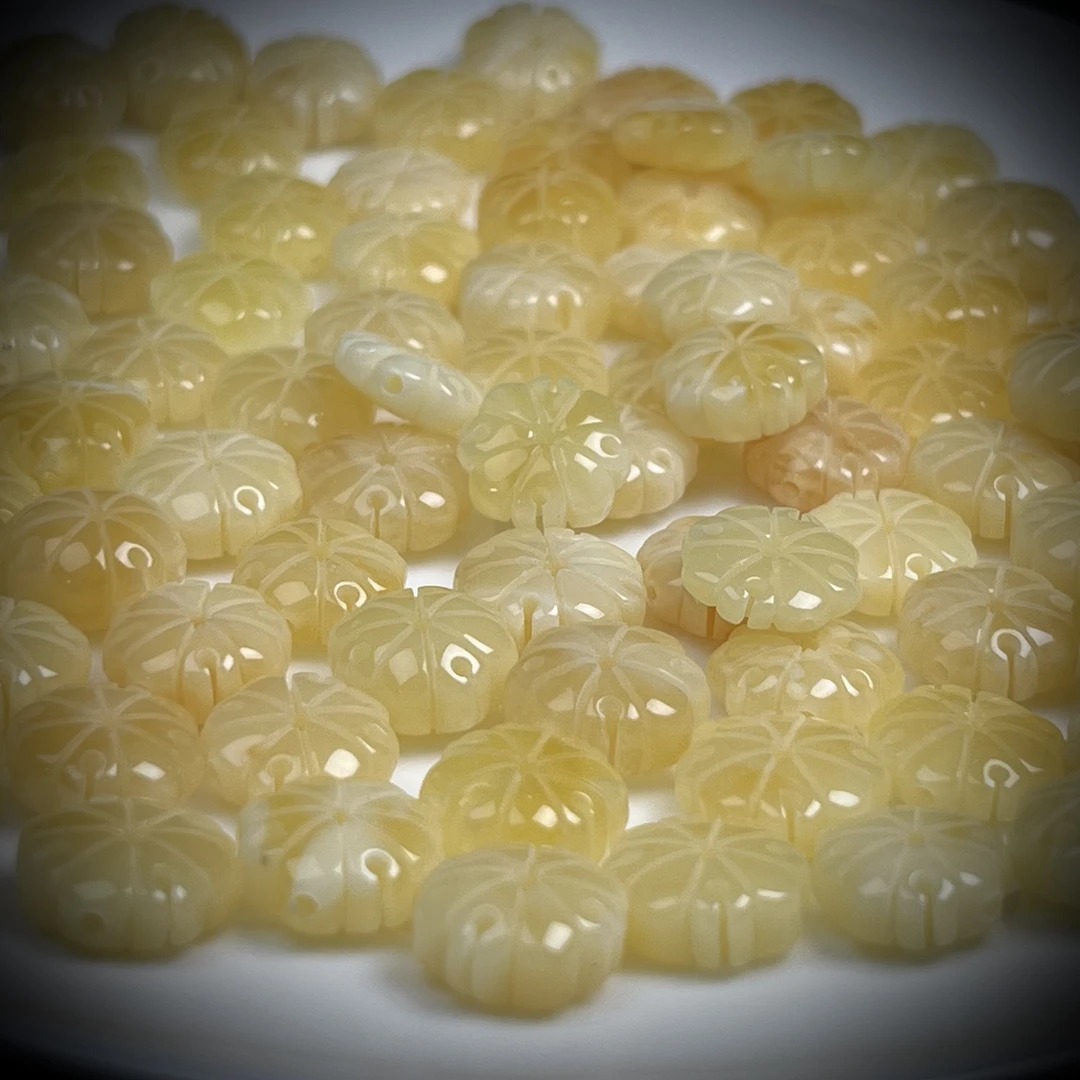 B029天然原矿蜜蜡 克罗心背云一个 约11+mm保真支持鉴定