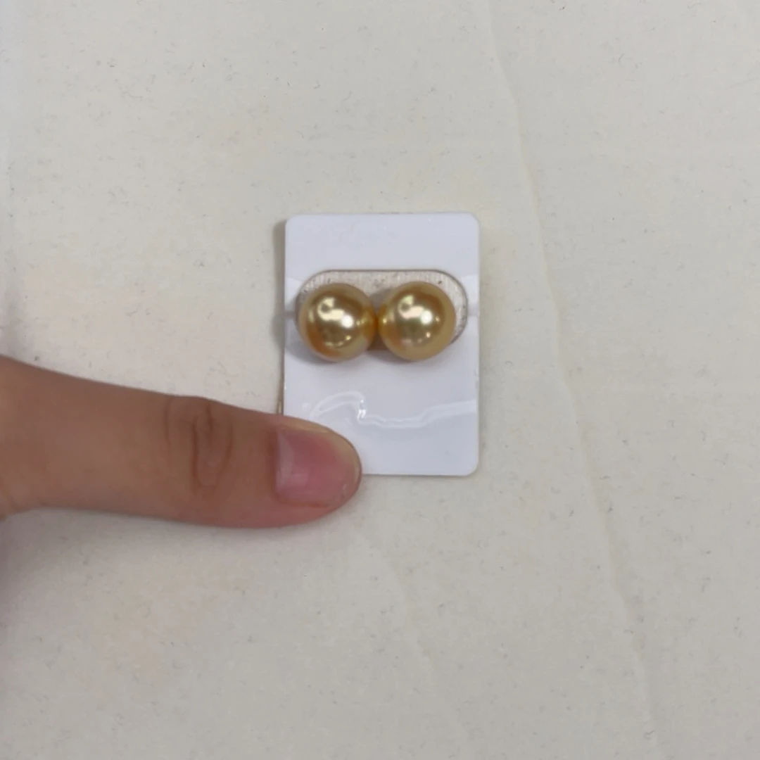 南洋金珠未镶嵌海水珍珠浓金11.5-12mm