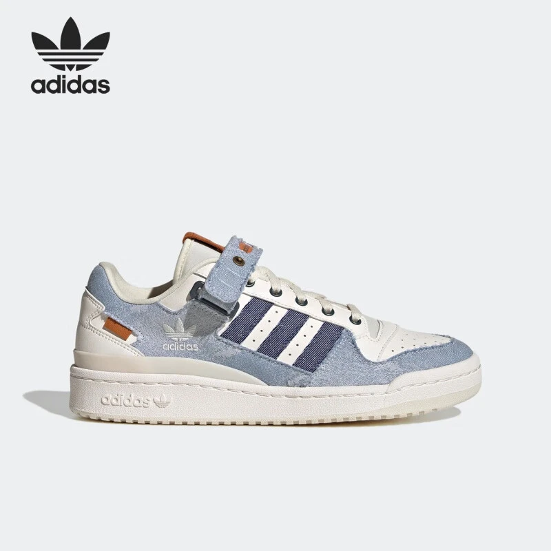 阿迪达斯Adidas三叶草FORUM LOW男女休闲运动板鞋HQ6334