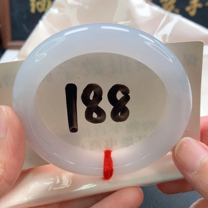 未镶嵌手镯翡翠正圈白月光