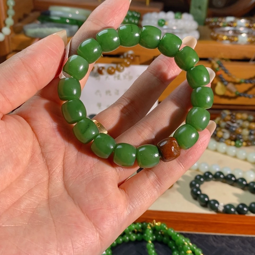 和田玉未镶嵌手链