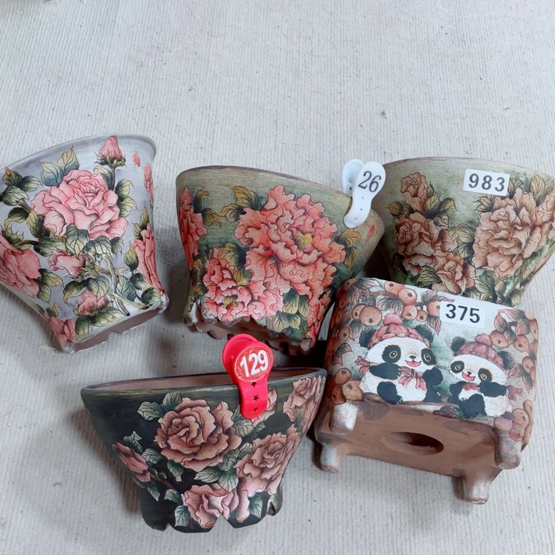 紫砂花盆夏*陶瓷多肉花盆瑕疵