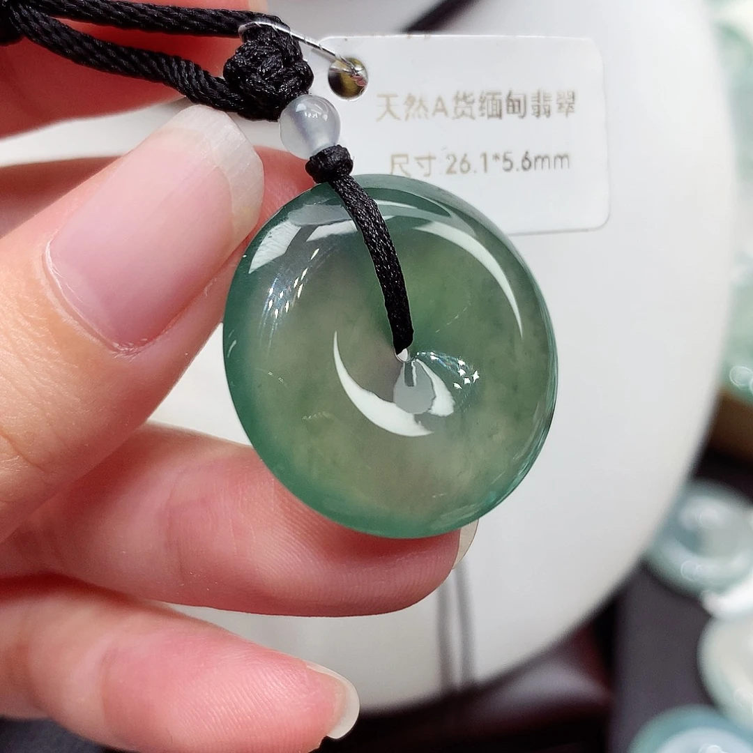 颈饰未镶嵌翡翠编号89，26.1/5.6