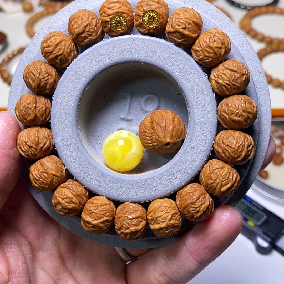 猴头核桃手串全品双标款毒液 尺寸14左右 聚宝盆料➕配饰