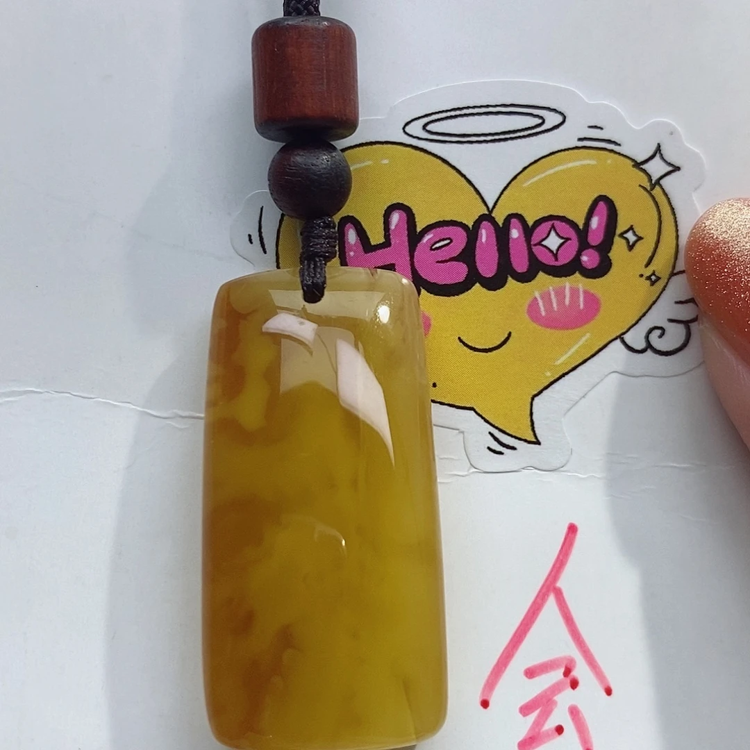 琥珀未镶嵌珠宝奇石蜜蜡吊坠