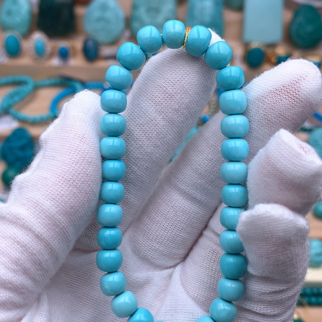 绿松石未镶嵌珠宝奇石6.7mm