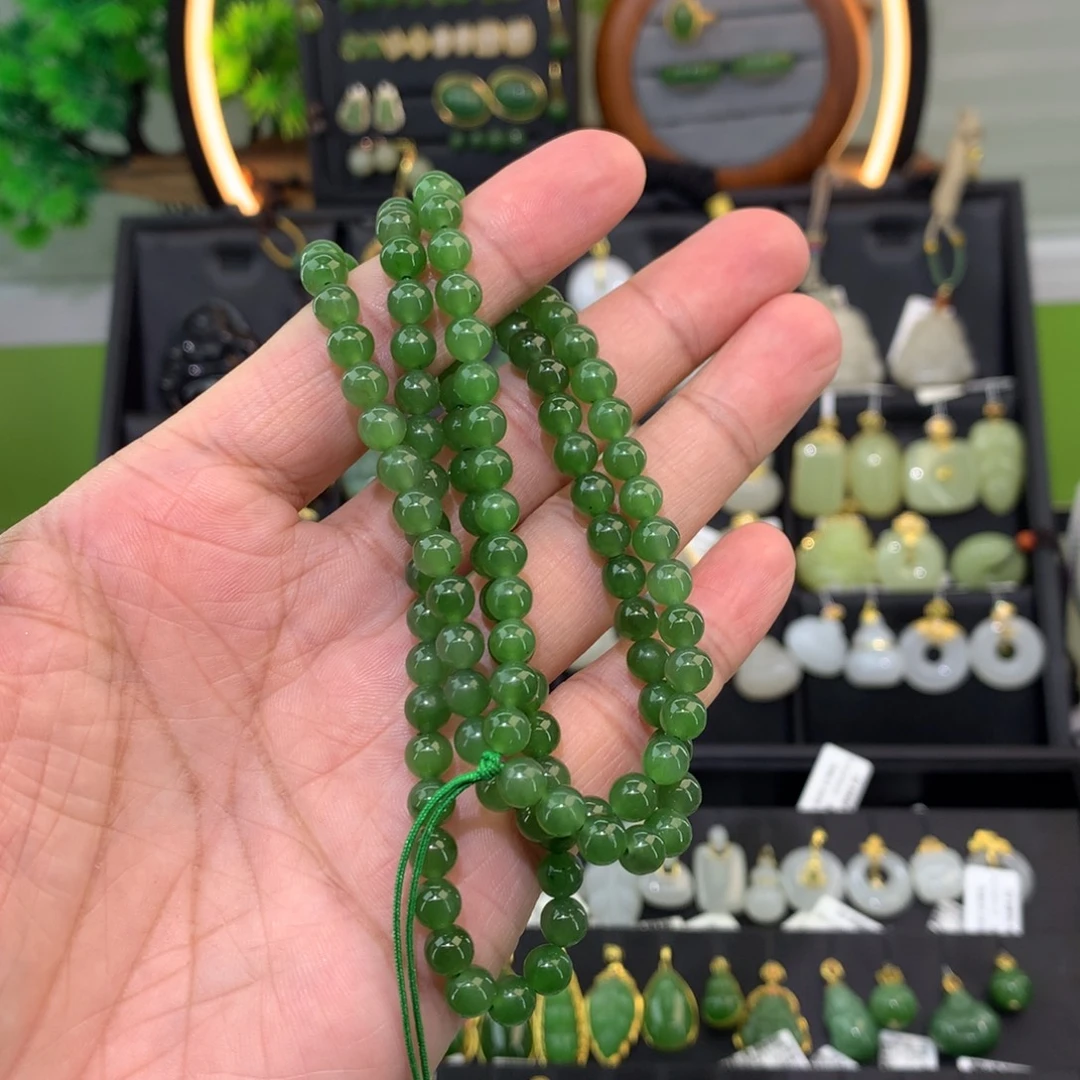 和田玉未镶嵌手串