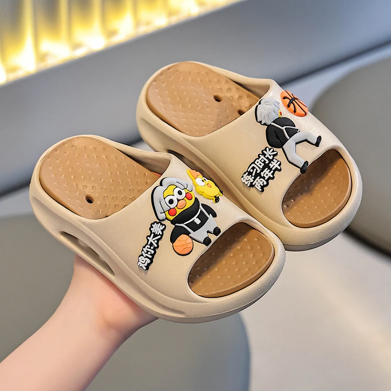鸡你太美儿童拖鞋男童夏季大童室内洗澡防滑小黑子坤坤小孩凉拖鞋